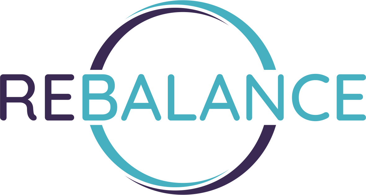 Rebalance-Schriftzug-weißer-Hintergrund REFOCUS Onlineprogramm